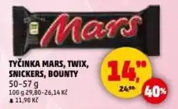 Penny Market Tyčinka mars, twix, snickers, bounty nabídka