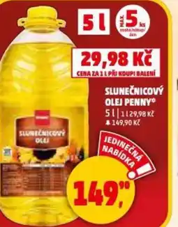 Penny Market Slunečnicový olej penny nabídka