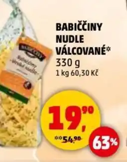 Penny Market Babiččiny nudle válcované nabídka