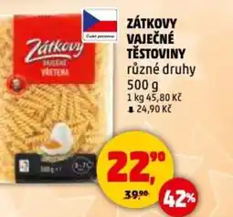 Penny Market Zátkovy vaječné těstoviny nabídka