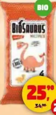 Penny Market Bio snack biosaurus nabídka