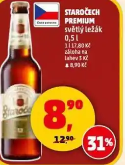 Penny Market Staročech premium světlý ležák nabídka