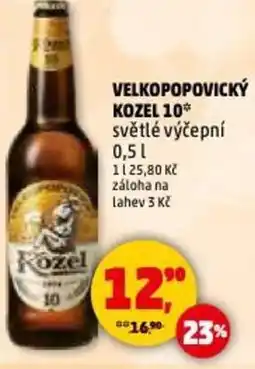 Penny Market Velkopopovický kozel 10 světlé výčepní nabídka