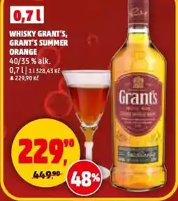 Penny Market Whisky grant's, grant's summer orange 40/35 % alk. nabídka