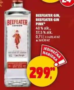 Penny Market Beefeater gin, beefeater gin pink 40% alk., 37,5% alk. nabídka