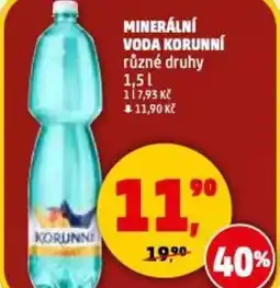 Penny Market Minerální voda korunní nabídka
