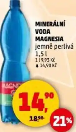 Penny Market Minerální voda magnesia jemně perlivá nabídka