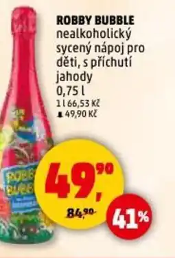 Penny Market Robby bubble nealkoholický sycený nápoj pro děti, s příchutí jahody nabídka