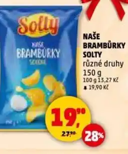 Penny Market Naše brambůrky solty nabídka