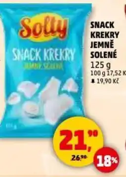 Penny Market Snack krekry jemně solené nabídka