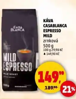 Penny Market Káva casablanca espresso mild nabídka