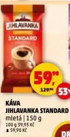Penny Market Káva jihlavanka standard mletá nabídka