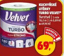Penny Market Kuchyňské utěrky turbo velvet nabídka