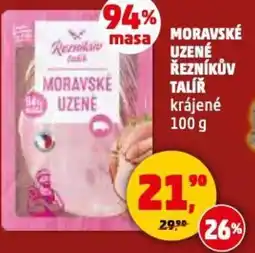 Penny Market Moravské uzené řezníkův talíř krájené nabídka