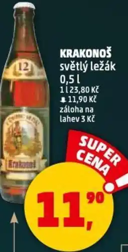 Penny Market Krakonoš světlý ležák nabídka