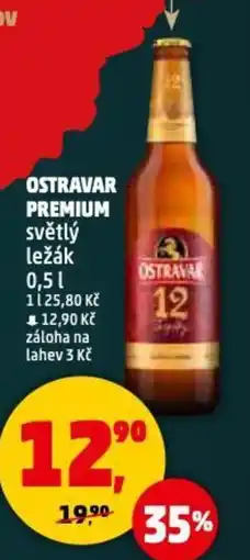 Penny Market Ostravar premium světlý ležák nabídka