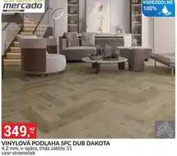 Baumax Vinylová podlaha spc dub dakota nabídka