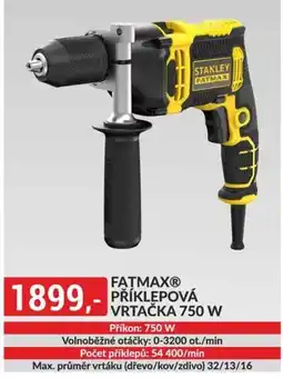 Baumax Fatmax príklepová vrtačka 750 W nabídka