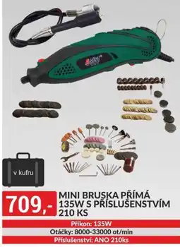 Baumax Mini bruska přímá 135w s príslušenstvím nabídka