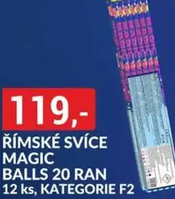 Baumax Římské svíce magic balls 20 ran nabídka