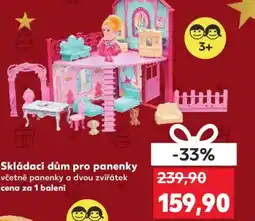 Kaufland Skládací dům pro panenky nabídka