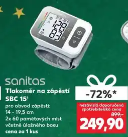 Kaufland Tlakoměr na zápěstí SBC 15 nabídka