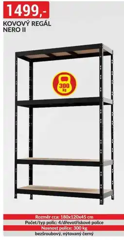 Baumax Kovový regál nero II nabídka