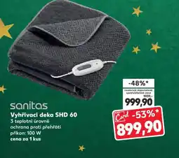 Kaufland Sanitas Vyhřívací deka SHD 60 nabídka