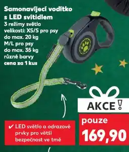 Kaufland Samonavíjecí vodítko s LED svítidlem nabídka