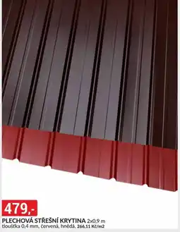 Baumax Plechová střešní krytina nabídka