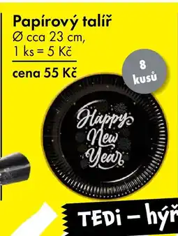 TEDi Papírový talíř nabídka