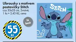 TEDi Ubrousky s motivem postavičky Stitch nabídka
