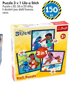 TEDi Puzzle 3 v 1 Lilo a Stich nabídka