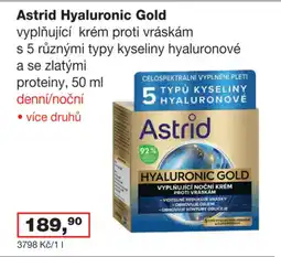 Ráj drogerie Astrid Hyaluronic Gold nabídka