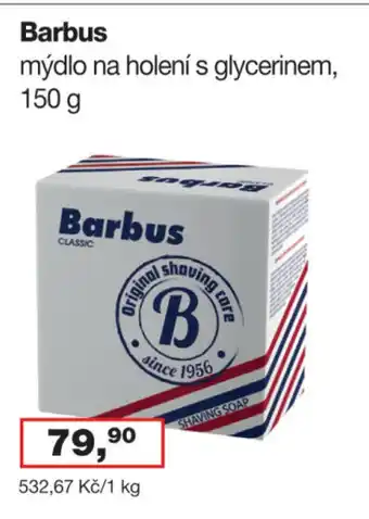 Ráj drogerie Barbus mýdlo na holení s glycerinem nabídka