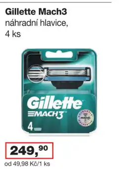 Ráj drogerie Gillette Mach3 náhradní hlavice nabídka