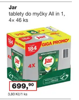 Ráj drogerie Jar tablety do myčky All in 1 nabídka