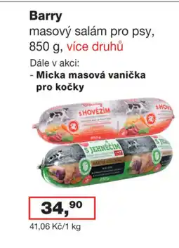Ráj drogerie Barry masový salám pro psy nabídka