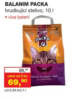 Ráj drogerie Balanim Packa hrudkující stelivo nabídka