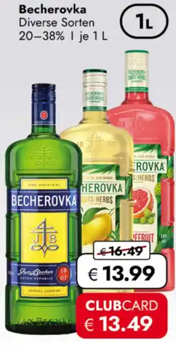 TRAVEL FREE Becherovka nabídka
