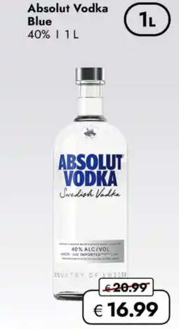 TRAVEL FREE Absolut Vodka Blue 40% nabídka