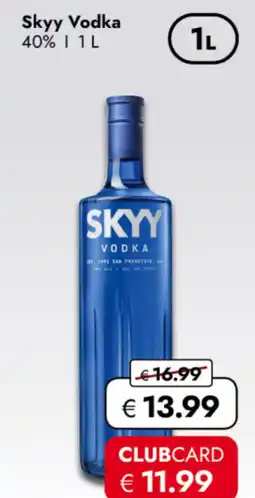 TRAVEL FREE Skyy Vodka 40% nabídka