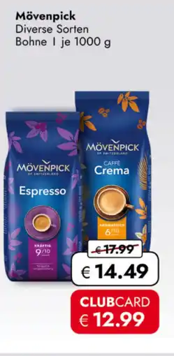 TRAVEL FREE Mövenpick Diverse Sorten Bohne nabídka