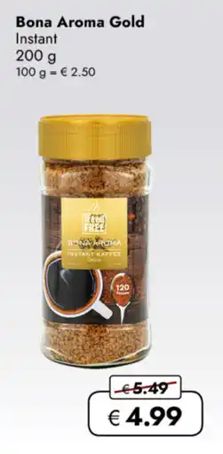 TRAVEL FREE Bona Aroma Gold Instant nabídka