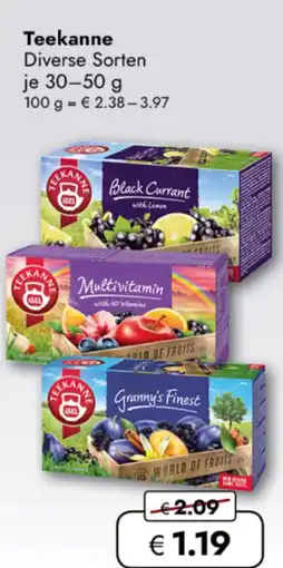 TRAVEL FREE Teekanne nabídka