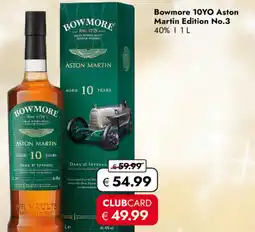 TRAVEL FREE Bowmore 10YO Aston Martin Edition No.3 40% nabídka