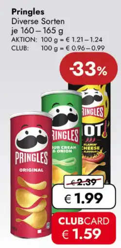 TRAVEL FREE Pringles Diverse Sorten nabídka