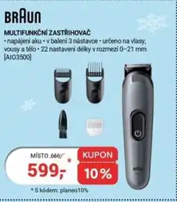 Planeo Elektro BRAUN Multifunkční zastřihovač nabídka