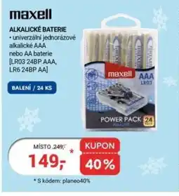 Planeo Elektro Maxell Alkalické baterie nabídka