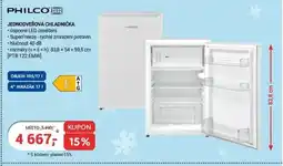 Planeo Elektro PHILCO Jednodveřová chladnička nabídka